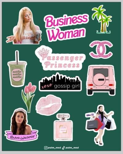 مجموعة ستيكرات Girly stuff