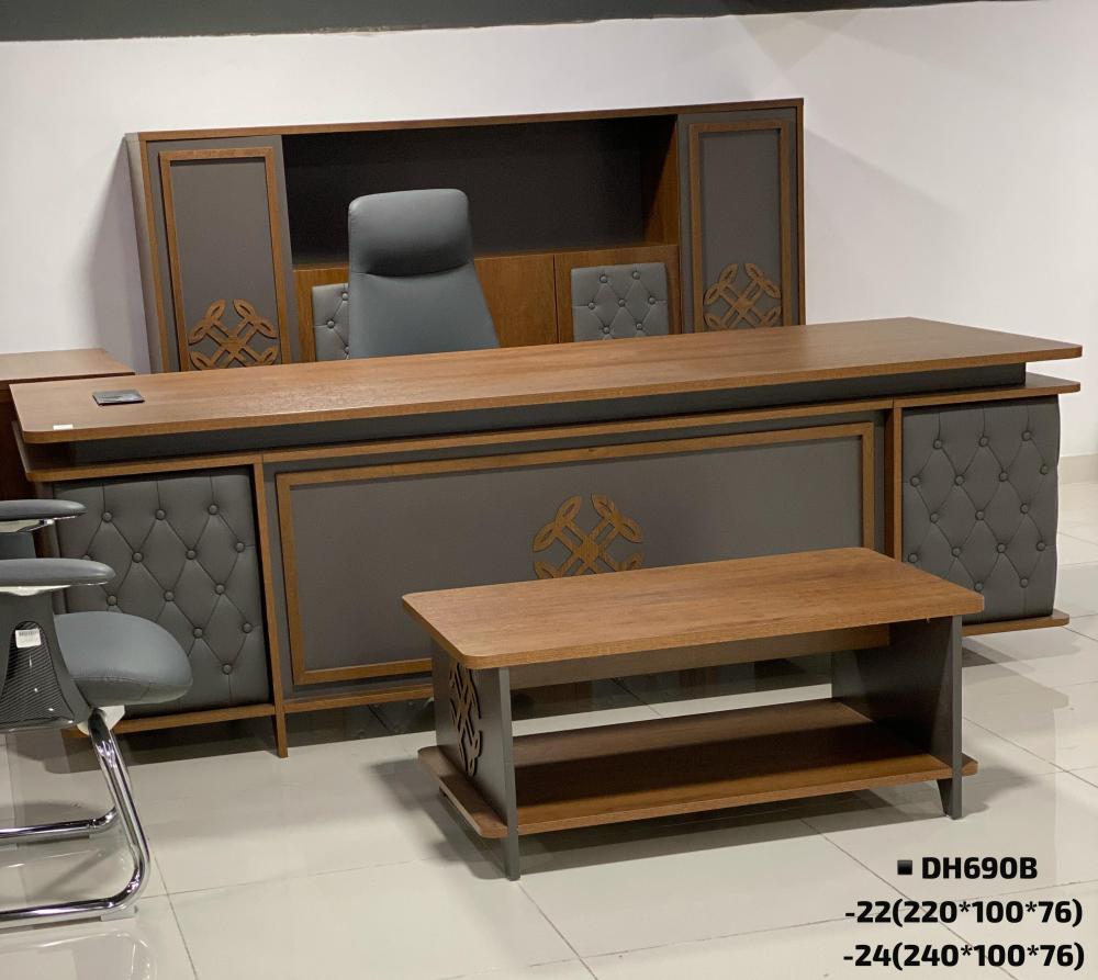 طقم مكتبي فخم 220 سم زاوية وطاولة مكتبيه