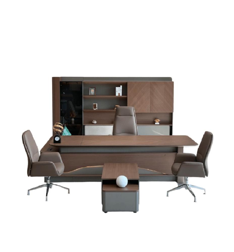 طقم مكتبي متكامل خشبي