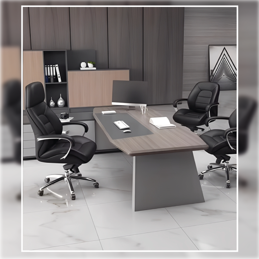 كرسي بنتلي أسود  متحرك ظهر عالي