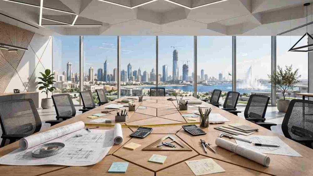 قائمة إختيار شاملة: 7 خطوات لحساب المقاس الهندسي والمالي المثالي لطاولة اجتماعاتك قبل الشراء بجدة