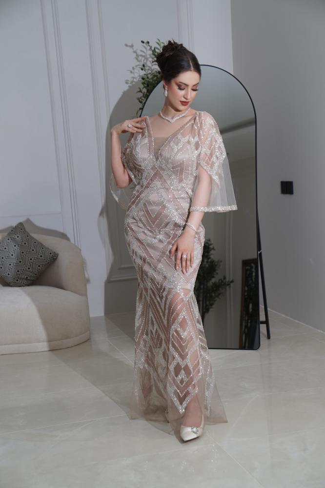 فستان بيج شك كم فراشة A108