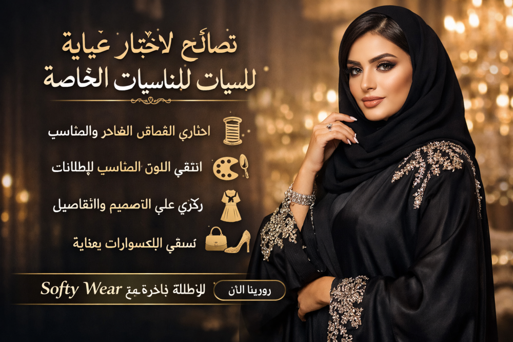 نصائح لاختيار عباية أنيقة للمناسبات الخاصة في السعودية