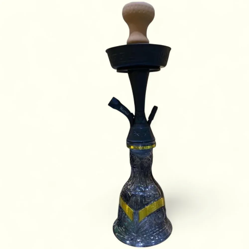 شيشة نعناعة اسود استانلس استيل مقاس 22