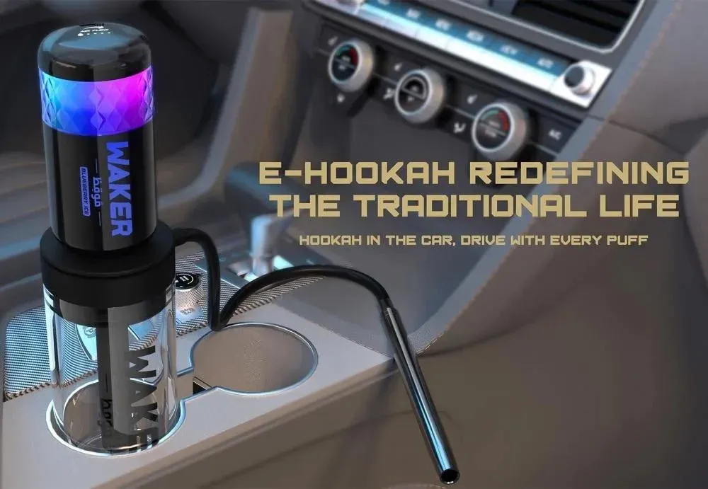 شيشة ويكر الإلكترونية المتنقلة – WAKER E-Hookah Portable Kit