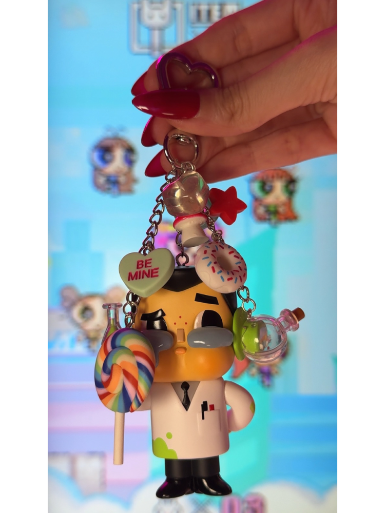 Crybaby Powerpuff Girls Keychain - Professor Utoniun 