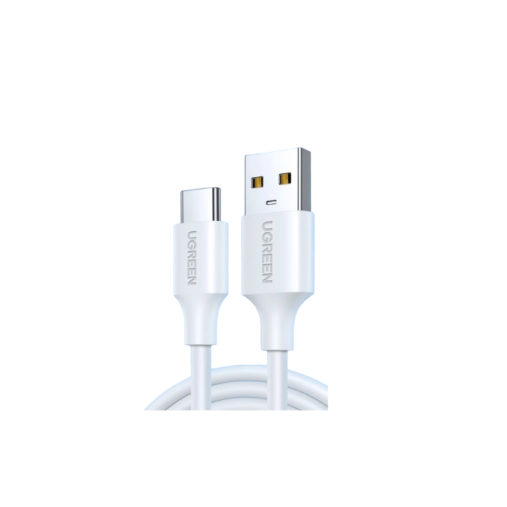 يوجرين – سلك شحن سريع USB-C إلى USB (1 متر) أبيض