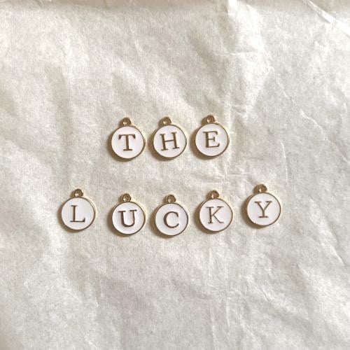 White letters