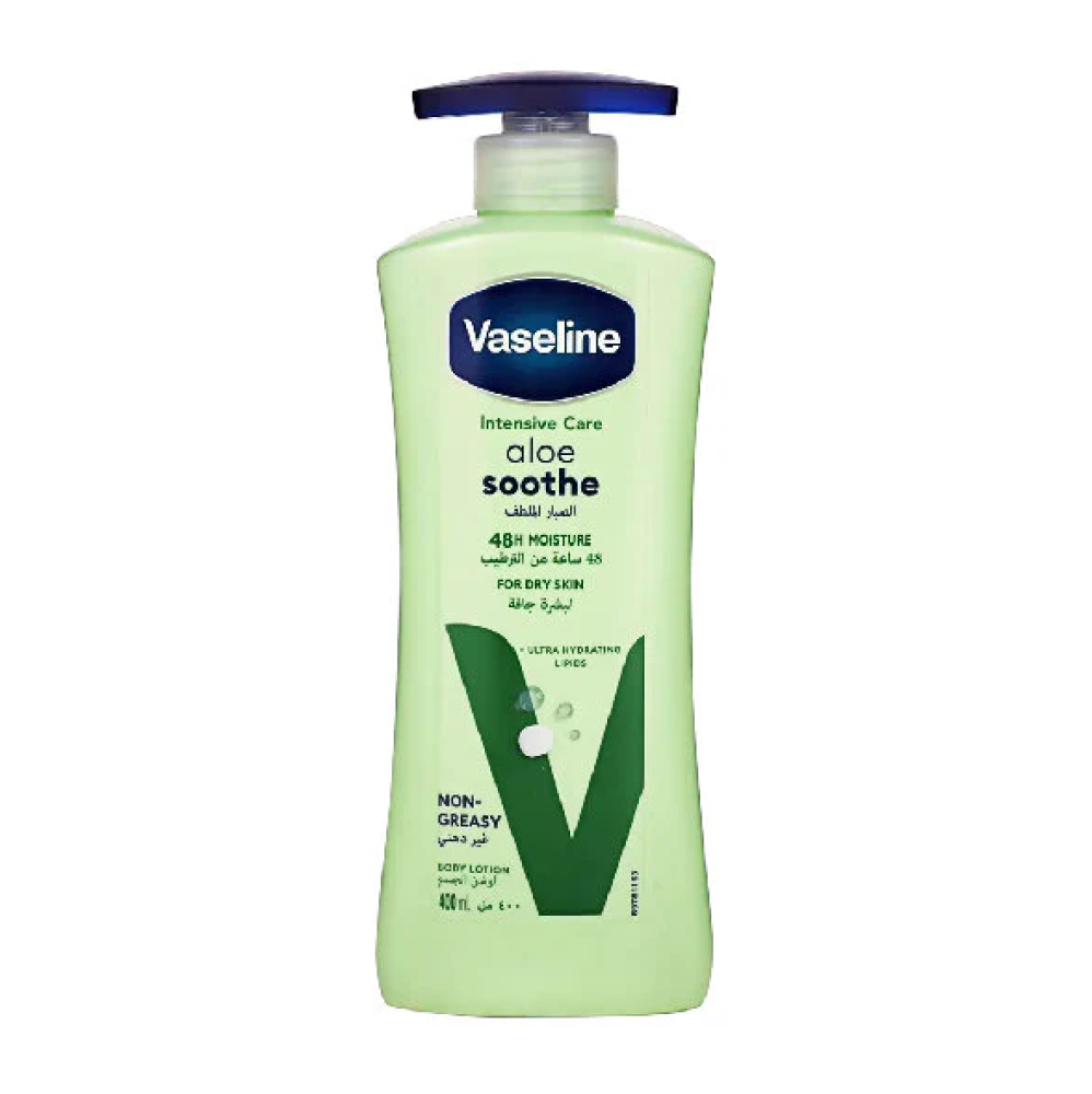 Vaseline Intensive Care Soothing Aloe Vera Lotion 400ml -   -  DuniaAlosra