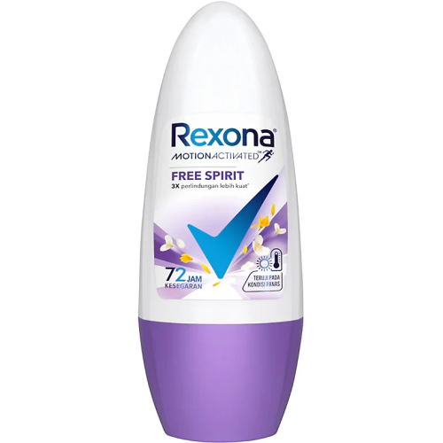 Rexona Free Spirit Roll-On Deodorant, All Day Protection, 45ml