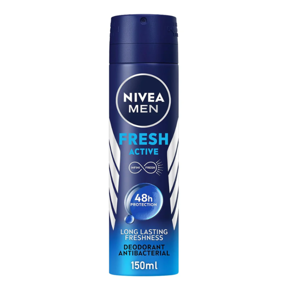 NIVEA Men Fresh Deodorant Spray 150ml - دنيا الاسرة - DuniaAlosra