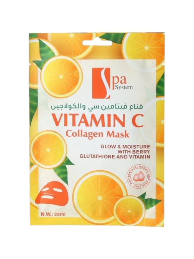 Spa System Vitamin C & Collagen Face Mask - 28ml
