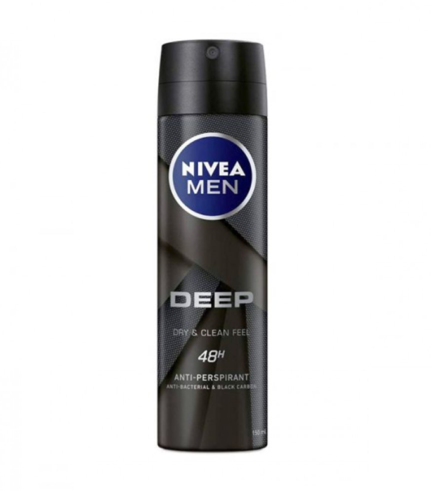 NIVEA Men Deep Deodorant Spray 150ml دنيا الاسرة DuniaAlosra