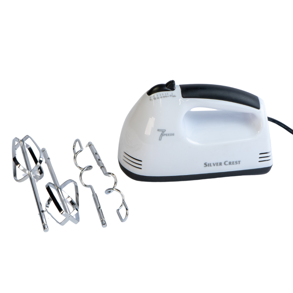 خلاط يدوي سيلفر كريست مع مضارب من الستانلس ستيل