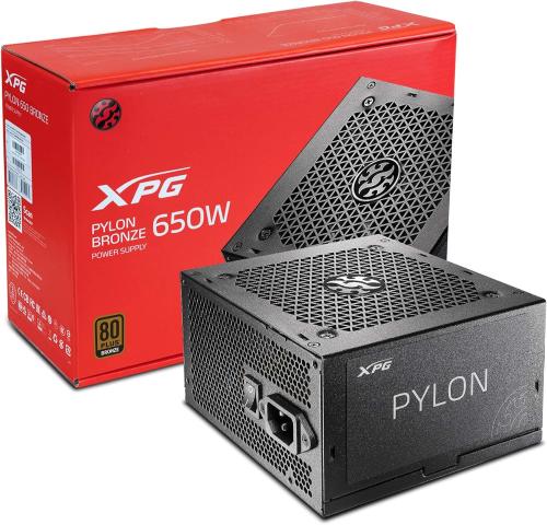 اكس بي جي Pylon 650W مزود طاقة بكفاءة 80 PLUS Bron...