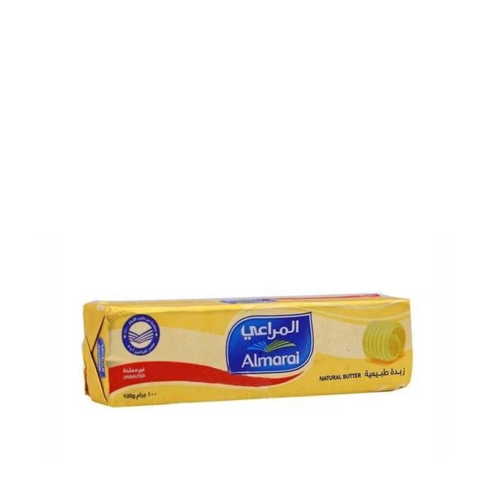 زبدة طبيعية غير مملحة 100 جم  المراعي