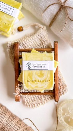 توزيعات صابون طبيعي برائحة الليمون (حجم صغير مربع )