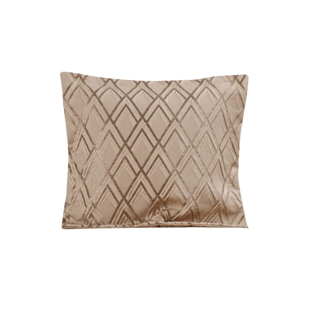 مفرش ليما مزدوج قطن جاكارد مطرز بيج عدد القطع 10