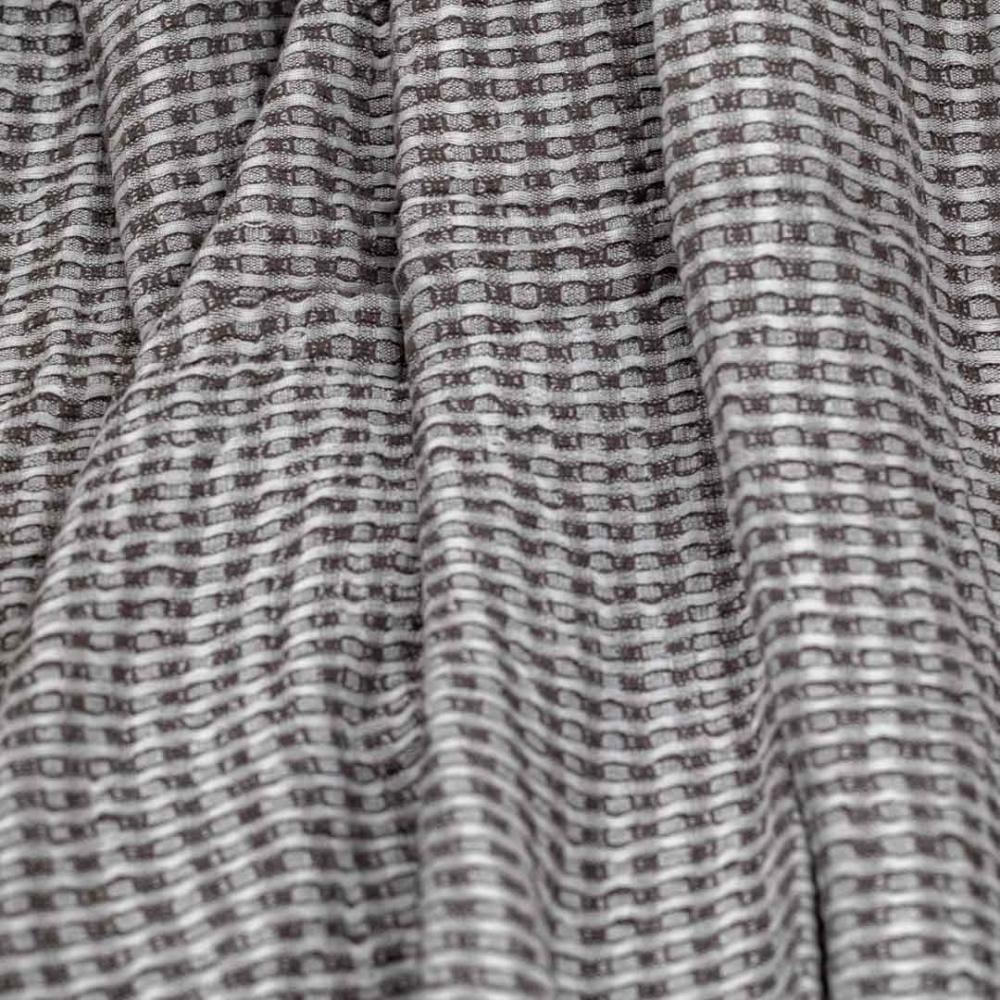 بطانية شال خفيفة بامبو رصاصي مقاس 130× 170 سم