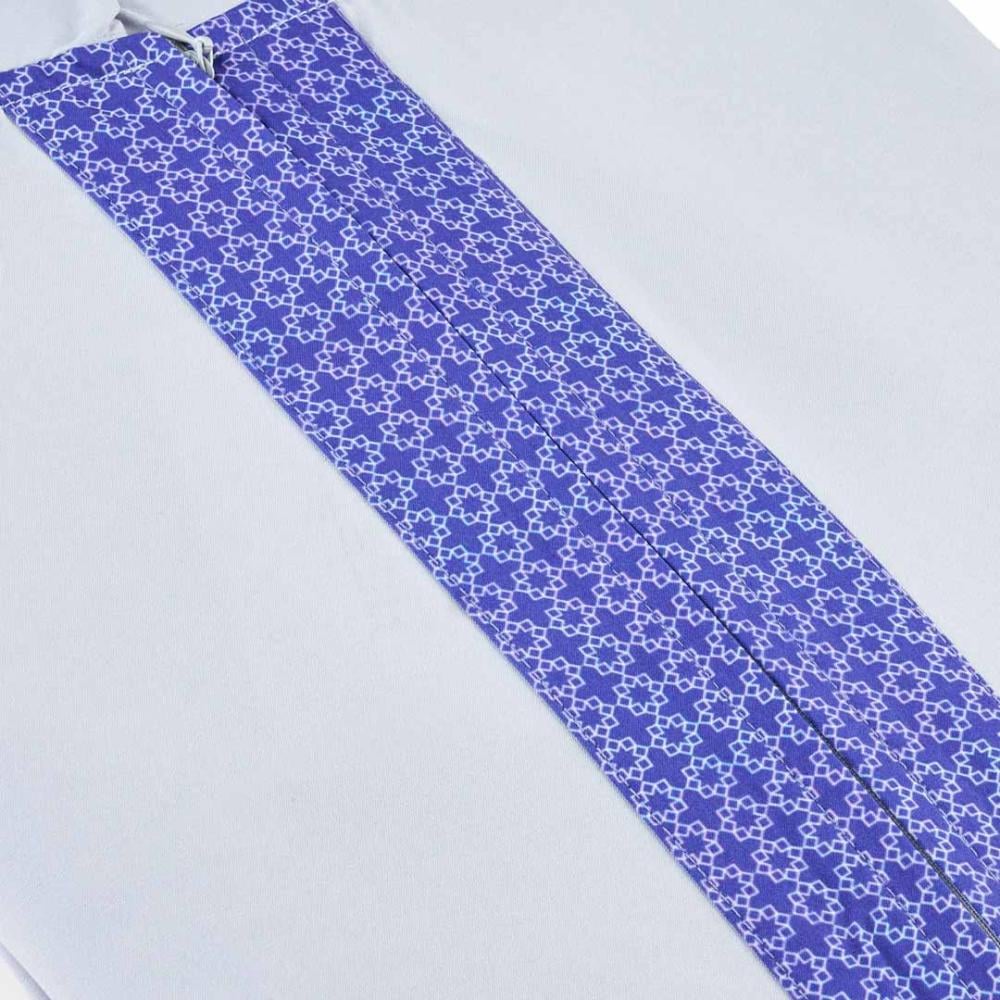 طقم سجادة صلاة كريمي و أزرق عدد القطع 2