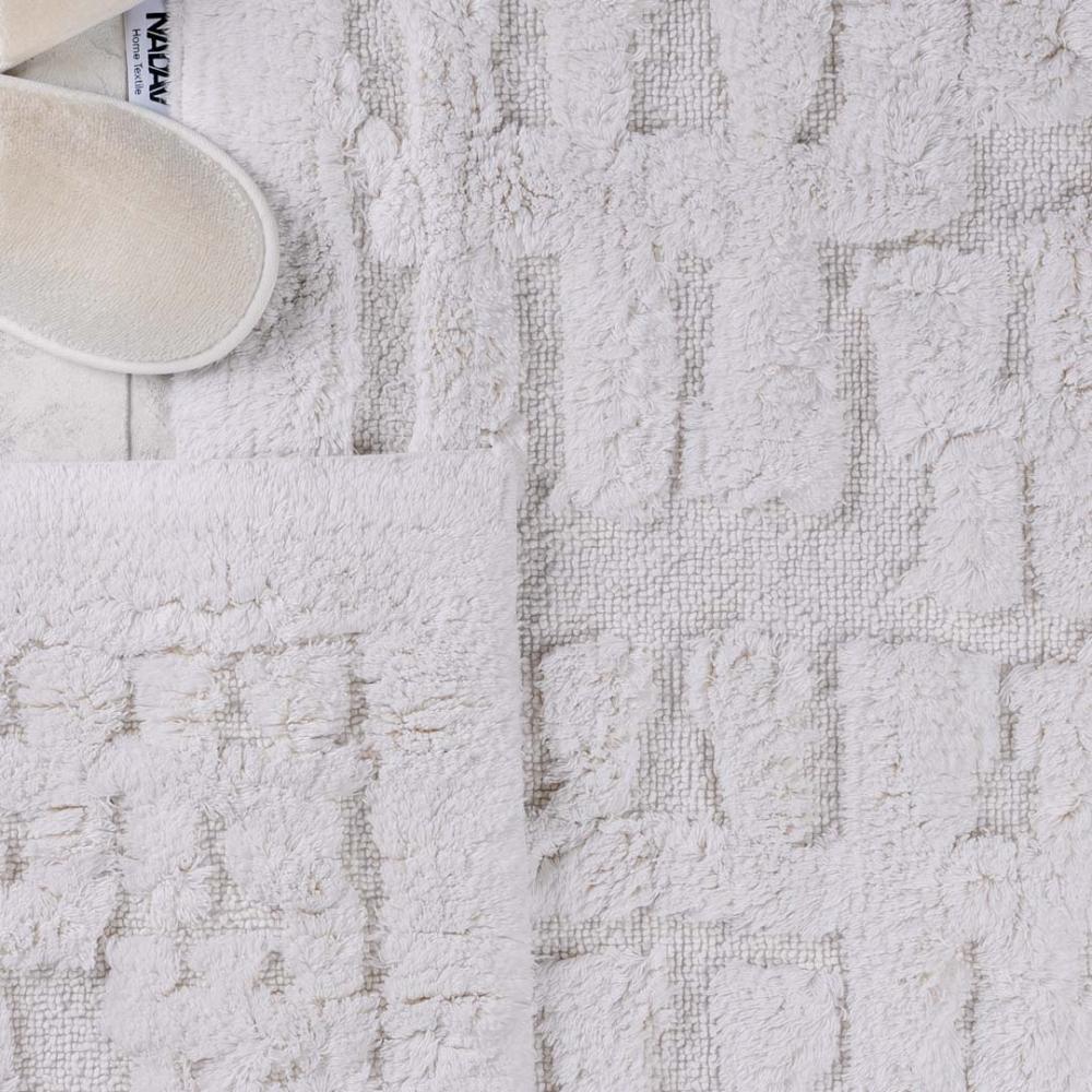 طقم دعاسة أرضية بابيون تركي فرو  كريمي عدد القطع 2