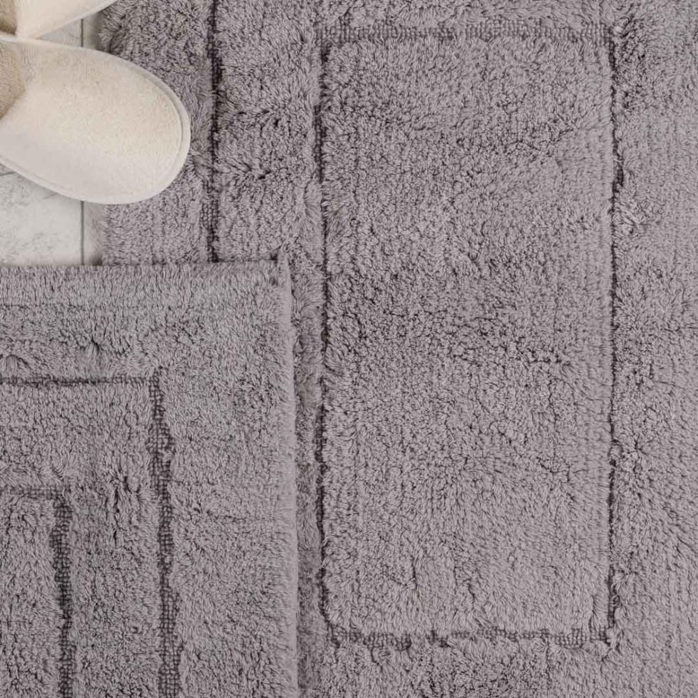 طقم دعاسة أرضية فريم تركي فرو رصاصي فاتح عدد القطع 2