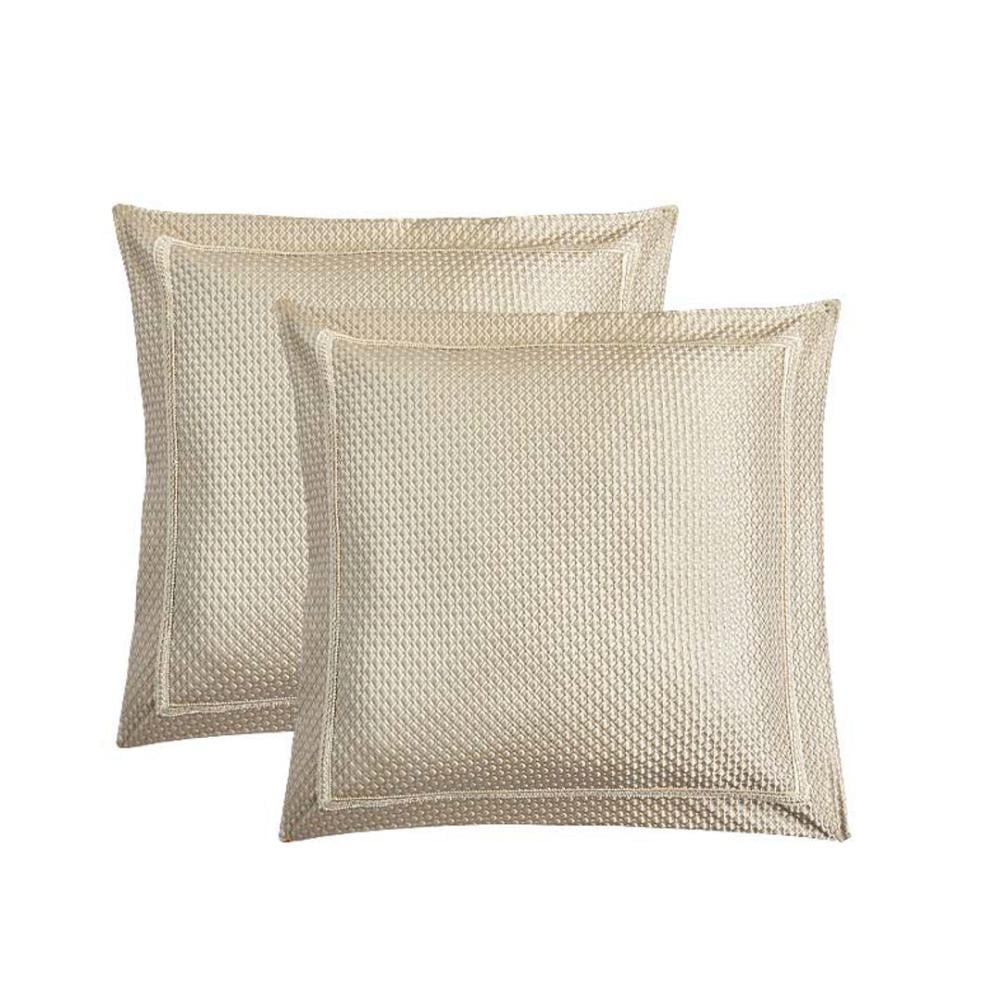 مفرش لافيتا الفاخر مزدوج قطن جاكارد مطرز بيج  ذهبي عدد القطع 10