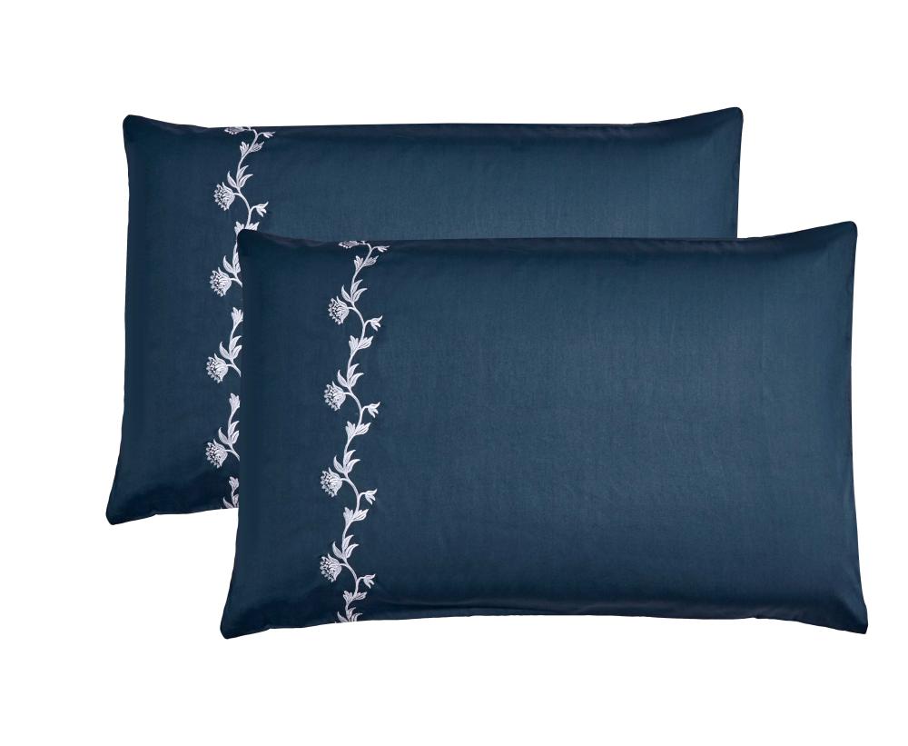 مفرش أريزونا مزدوج قطن جاكارد فاخر كحلي عدد القطع 8