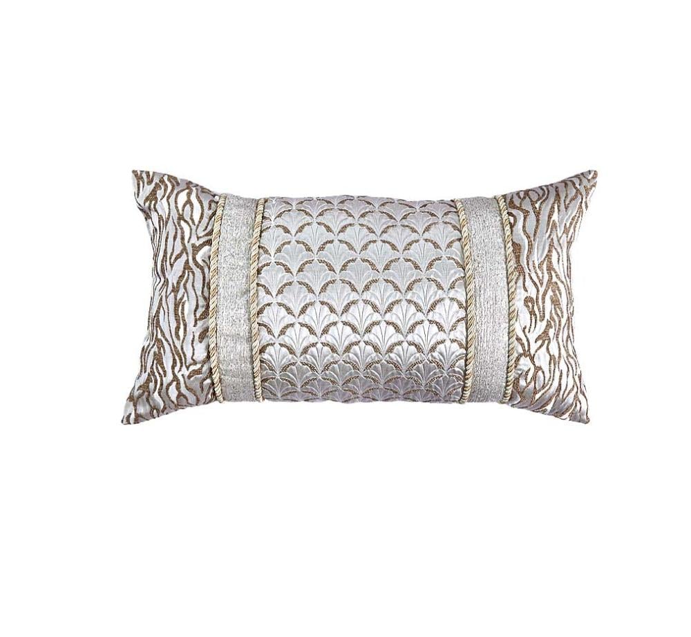 مفرش ميرا مزدوج جاكارد قطن مطرز فاخر بيج عدد القطع 9