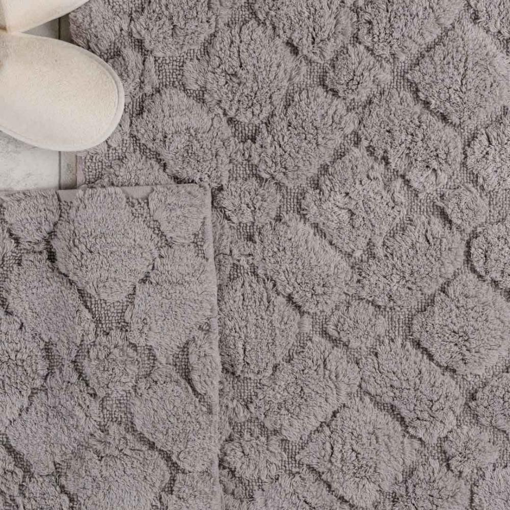 طقم دعاسة أرضية فيانا تركي فرو  رصاصي فاتح عدد القطع 2