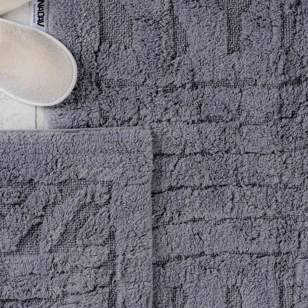 طقم دعاسة أرضية هيرينج بون تركي فرو  رصاصي عدد القطع 2