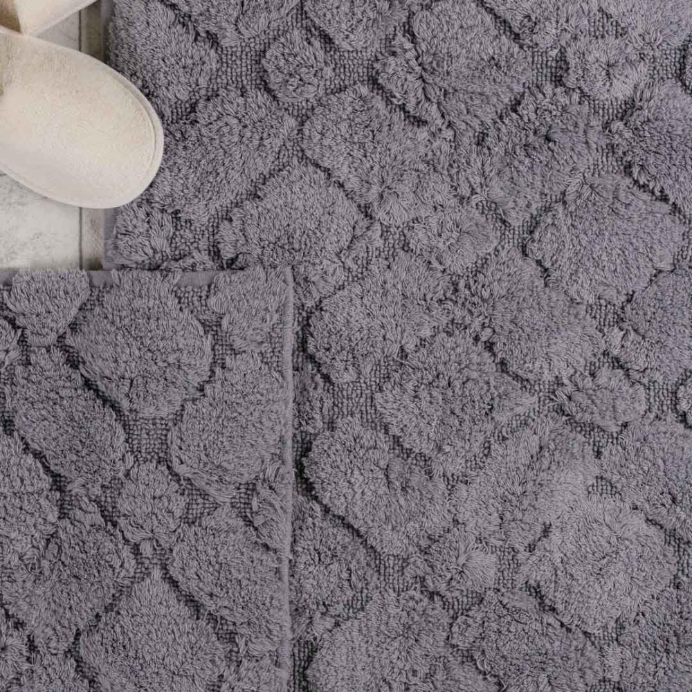 طقم دعاسة أرضية فيانا تركي فرو  رصاصي  عدد القطع 2