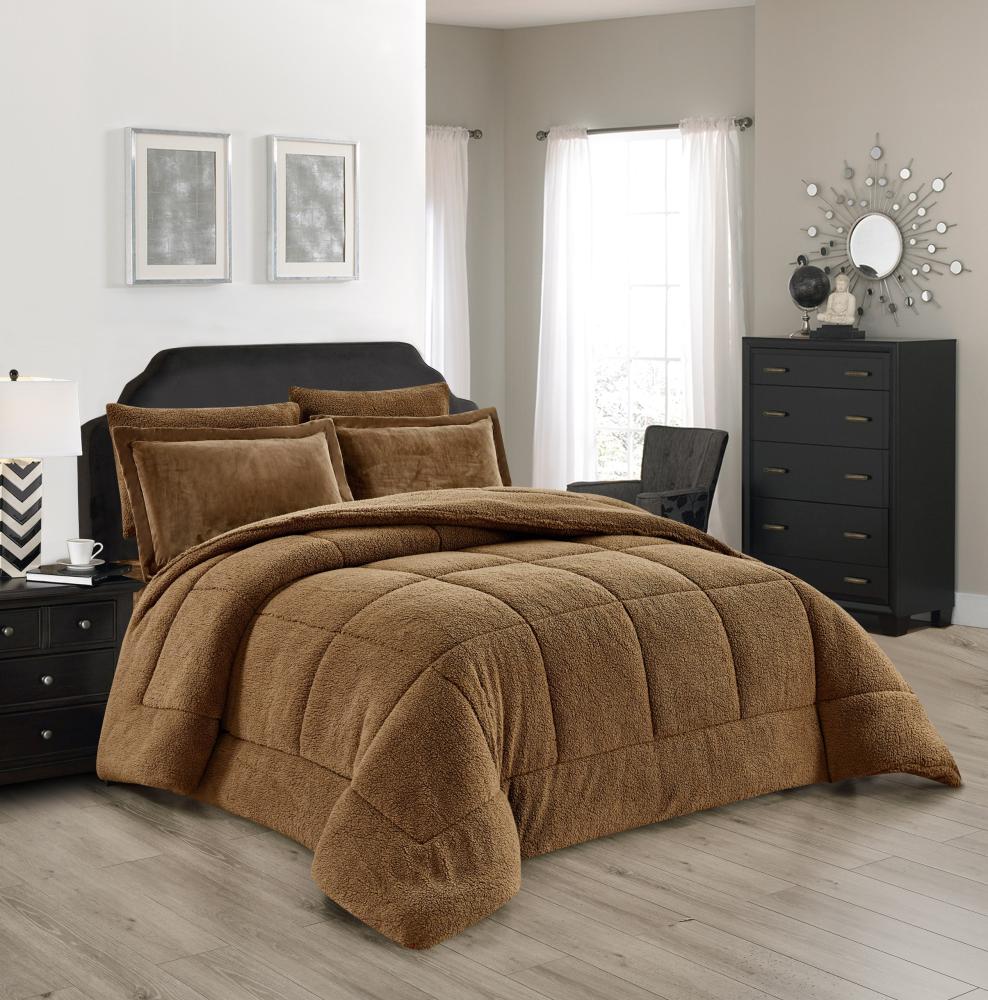 مفرش رهام شتوي فرو بني