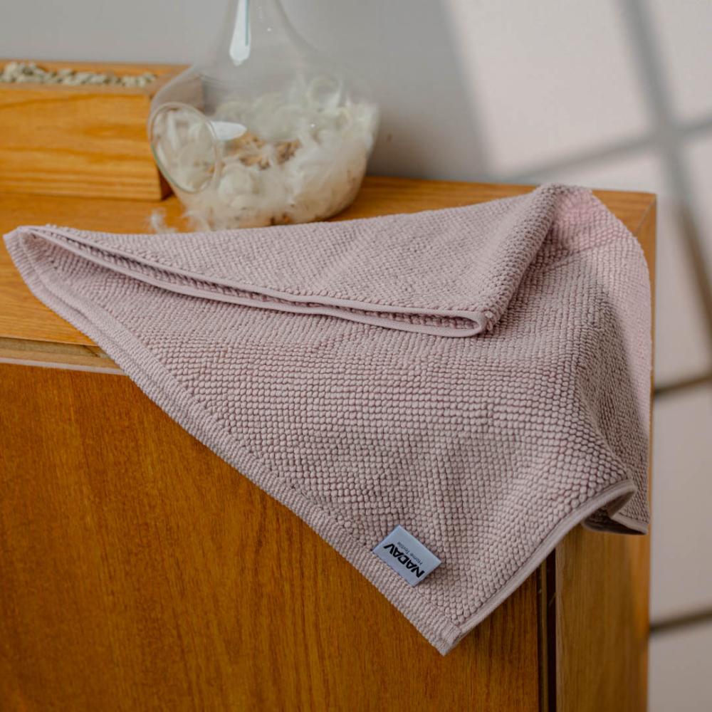 منشفة أرضية بيترا تركي وردي مقاس 80×50 سم