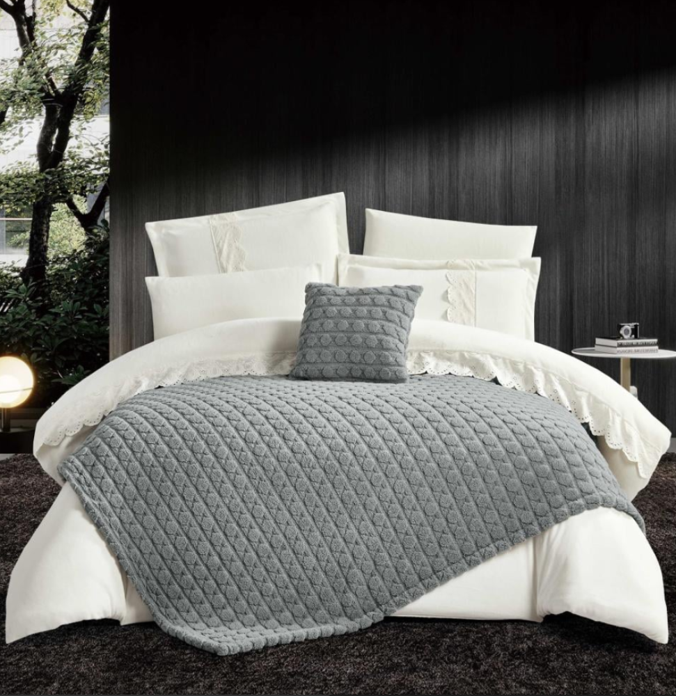 بكج  شتاء ملكي 2 ( مفرش - لباد - 2 وسادة )