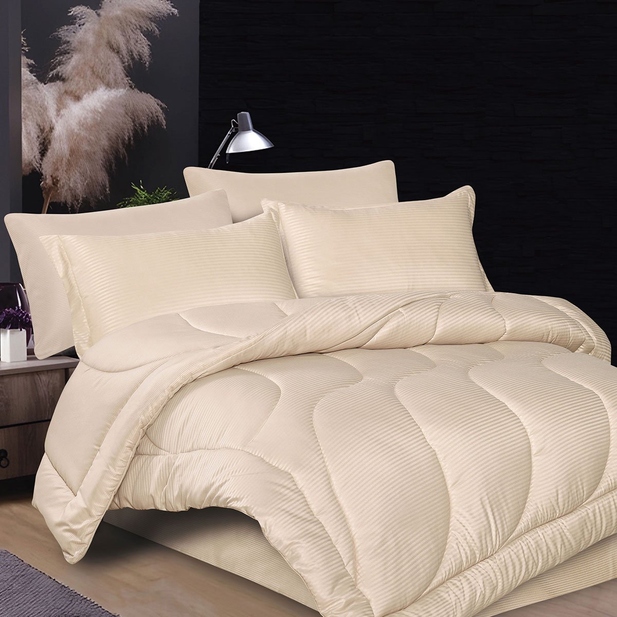 مفرش ميونخ صيفي مزدوج بيج عدد القطع 6