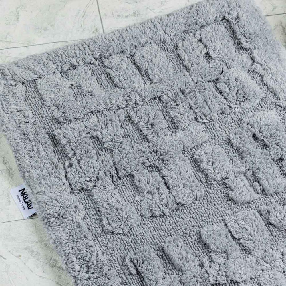 دعاسة أرضية بابيون  تركي فرو رصاصي  مقاس 50 × 80 سم