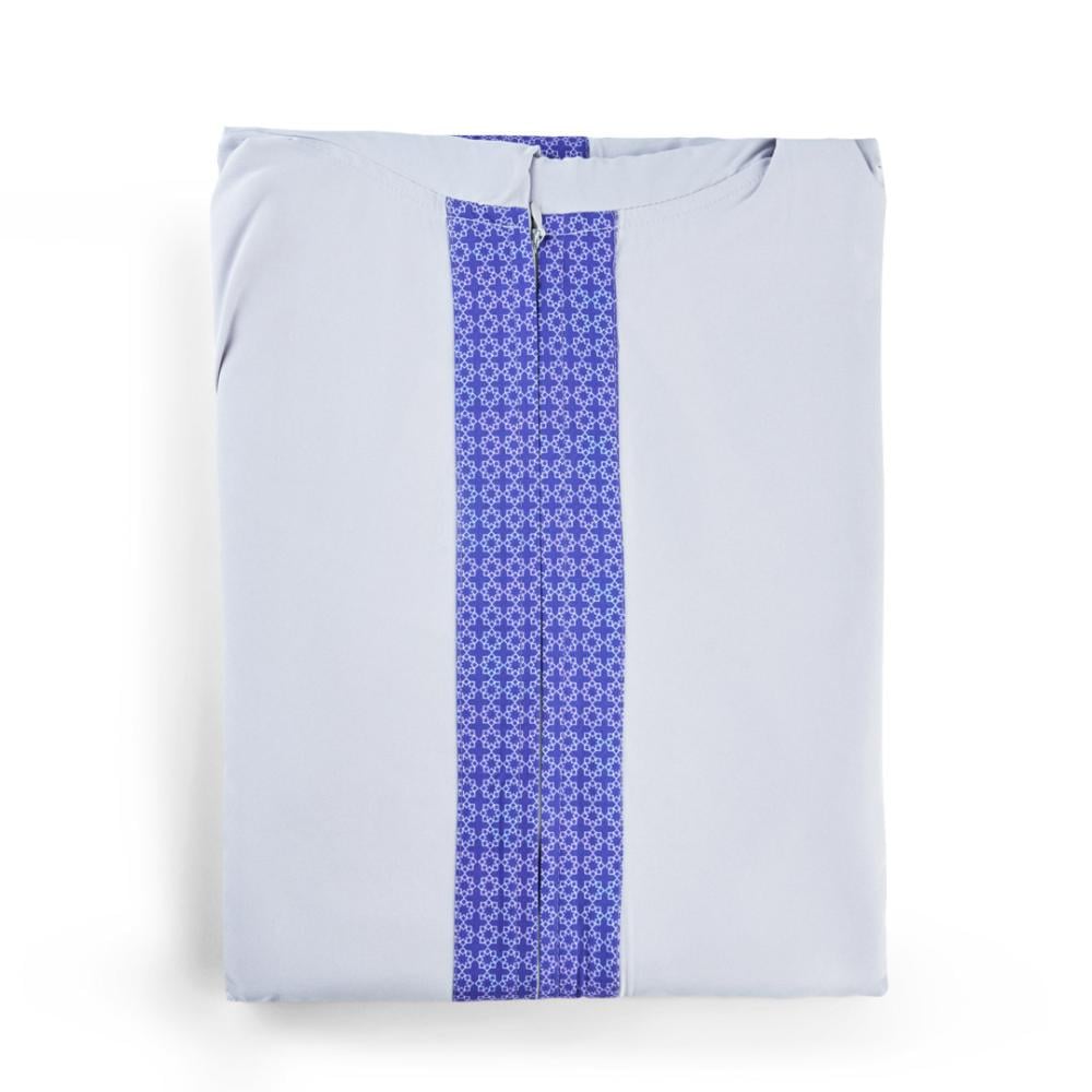 طقم سجادة صلاة كريمي و أزرق عدد القطع 2