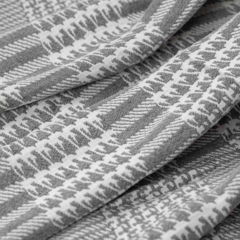 بطانية شال خفيفة بامبو رصاصي مقاس 200 × 150 سم