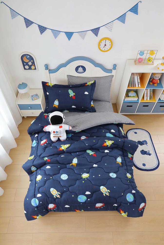 Timon single and a half navy summer children bedding, 5Pcs