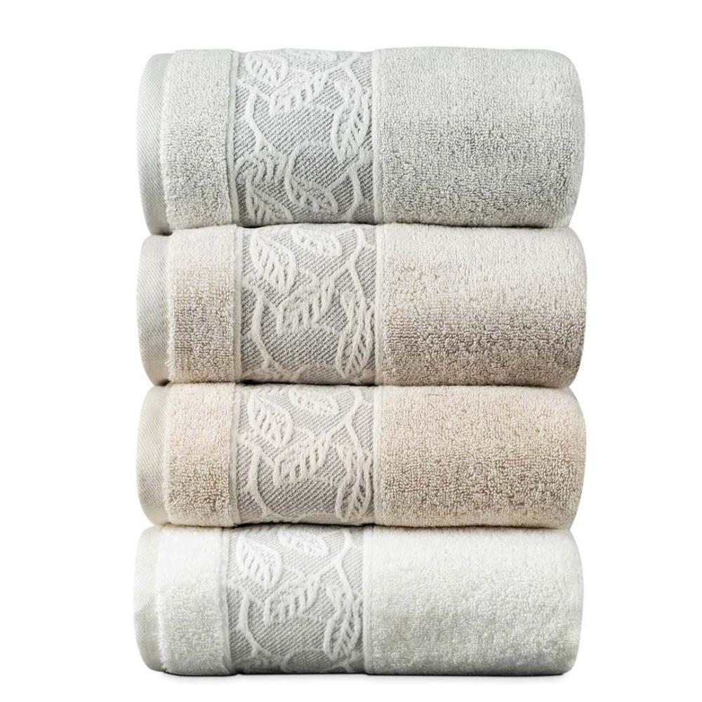 طقم منشفة متعددة الألوان قطن 140X70 عدد القطع 4