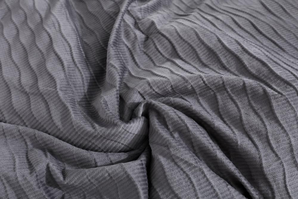 مفرش بشرى شتوي رصاصي غامق