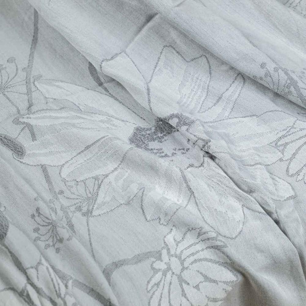 بطانية شال خفيفة بامبو  رصاصي مقاس 200 × 150 سم