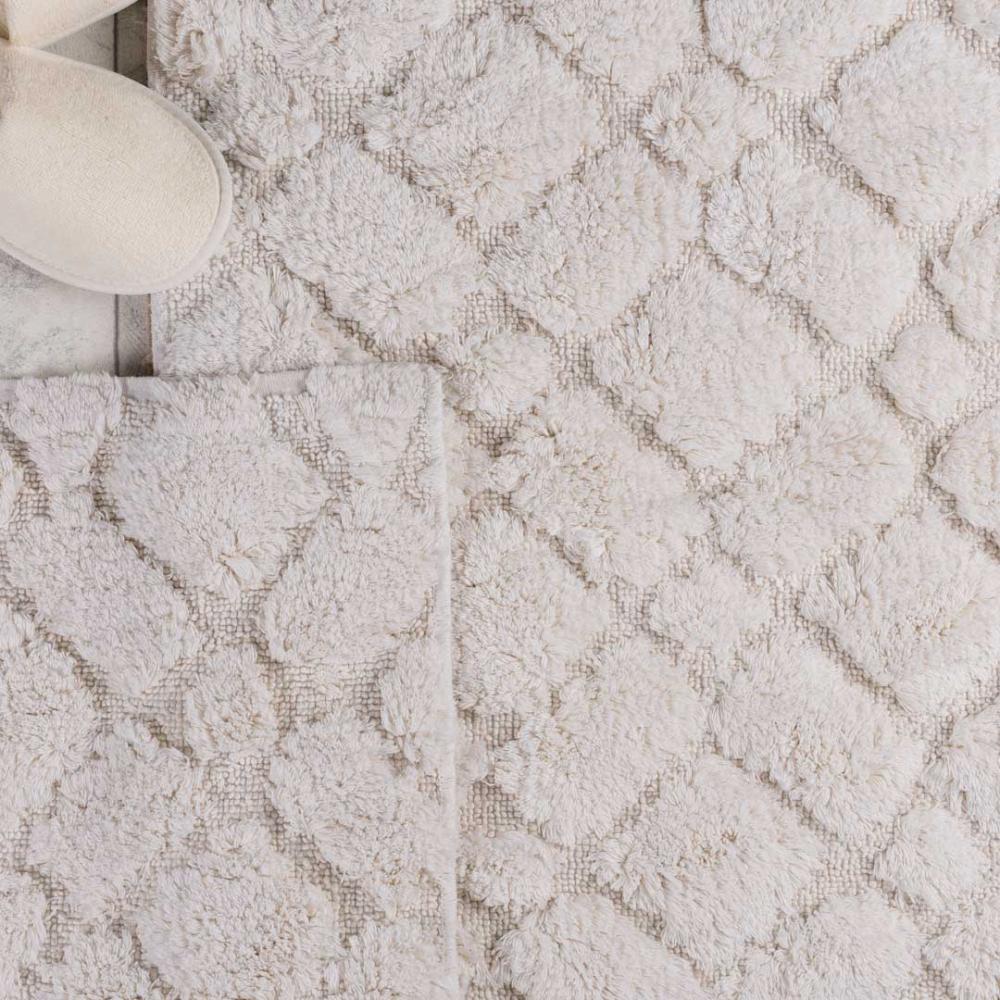 طقم دعاسة أرضية فيانا تركي فرو  كريمي عدد القطع 2