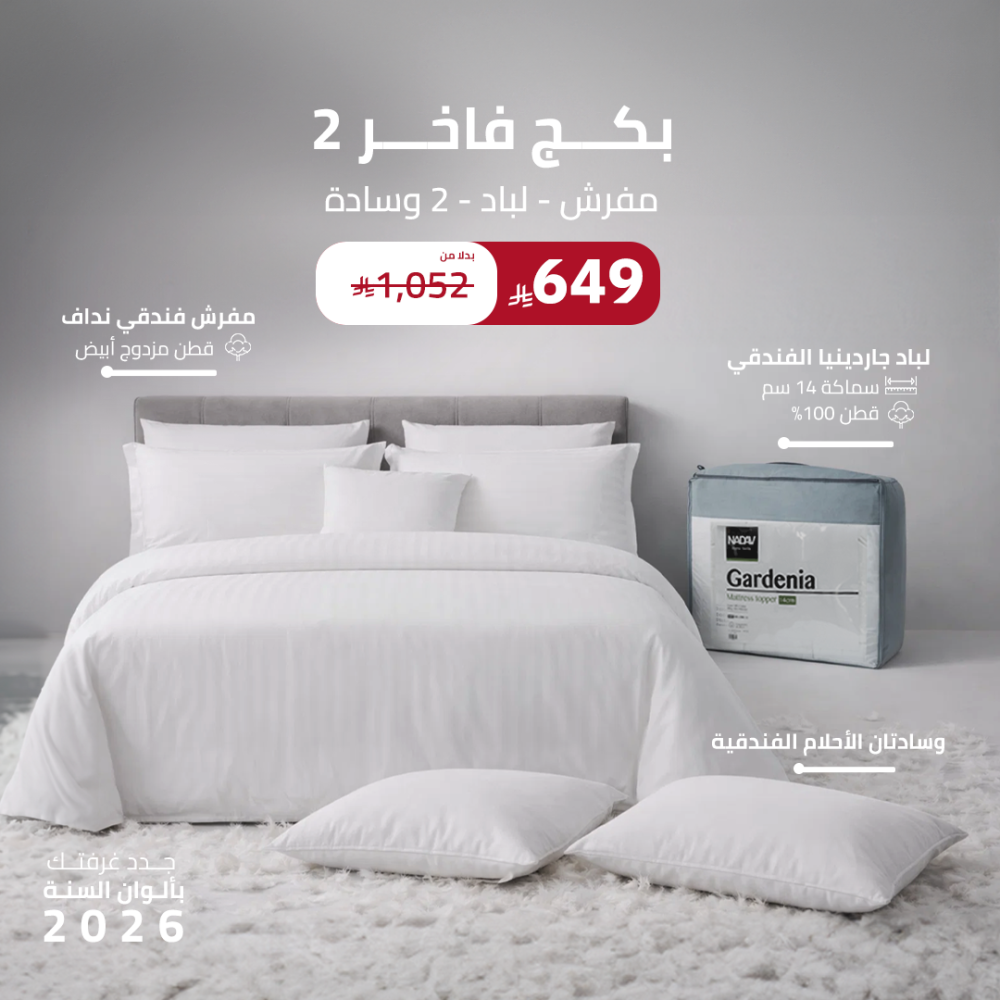 بكج فاخر 2 ( مفرش - لباد - 2 وسادة )