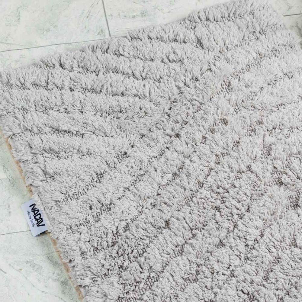 دعاسة أرضية روما تركي فرو رصاصي فاتح مقاس 50 × 80 سم