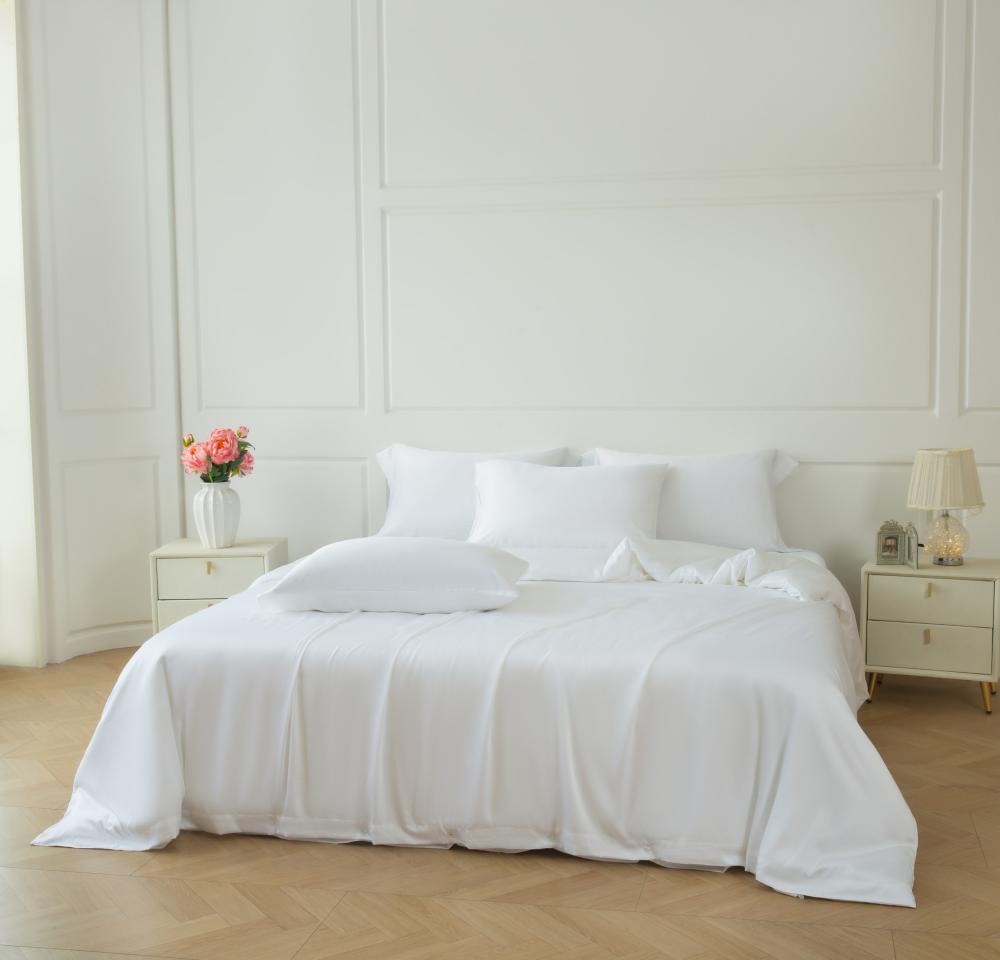 مفرش ماجدة بامبو أبيض