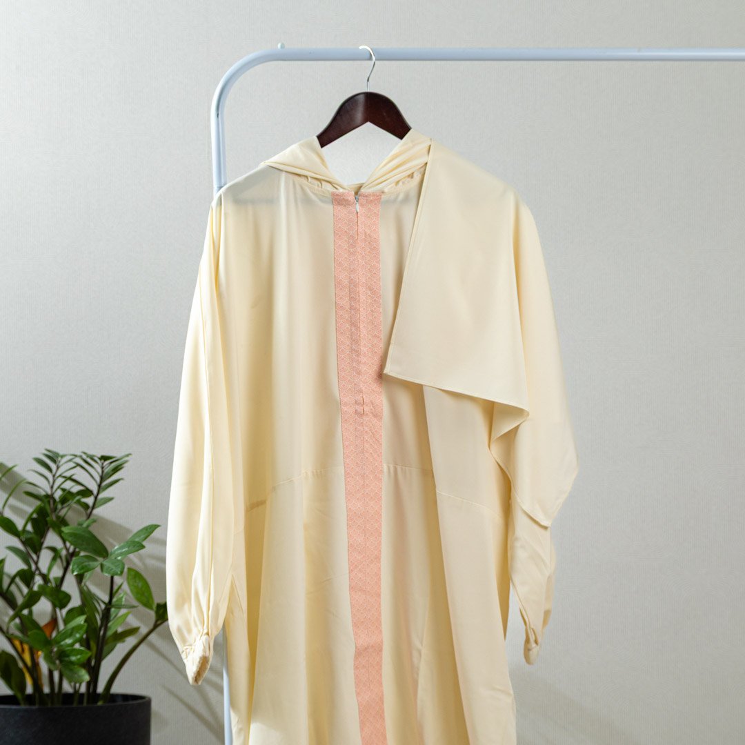 شرشف صلاة سكري وبرتقالي مقاس 160x70سم