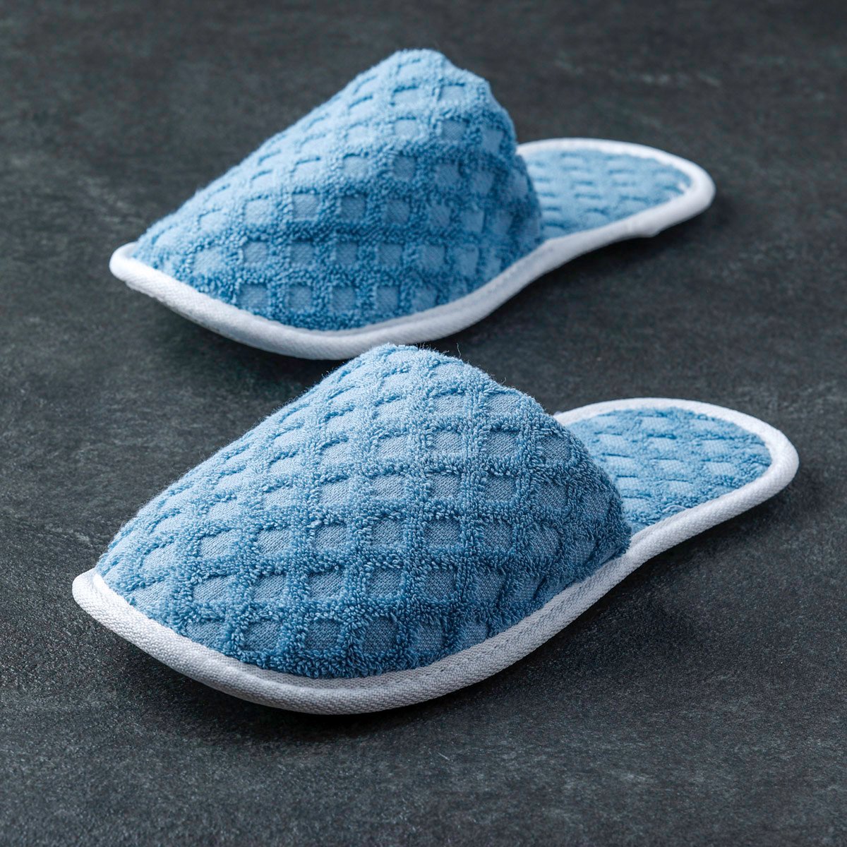 حذاء حمام فندقي خفيف سماوي