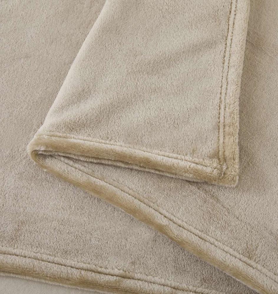 بطانية شتوي مخمل ناعم بيج غامق